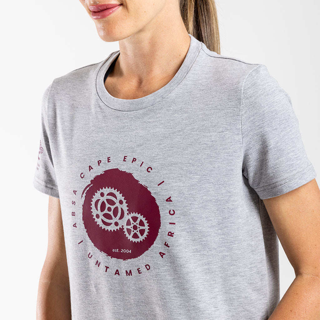 Women&#39;s Absa Cape Epic 2024 T Shirt (Grey Melange)