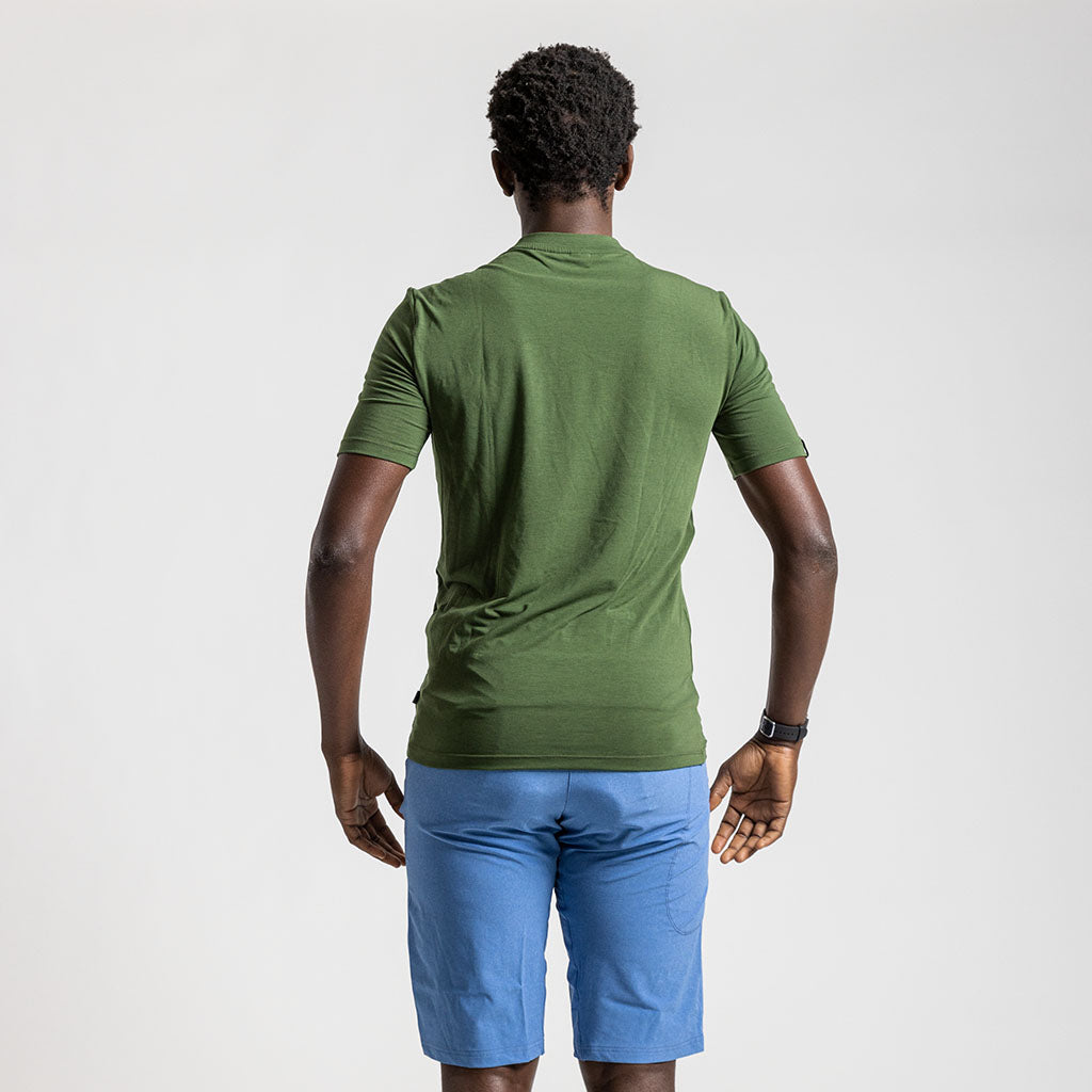 Men&#39;s Casual Merino T Shirt (Olive)