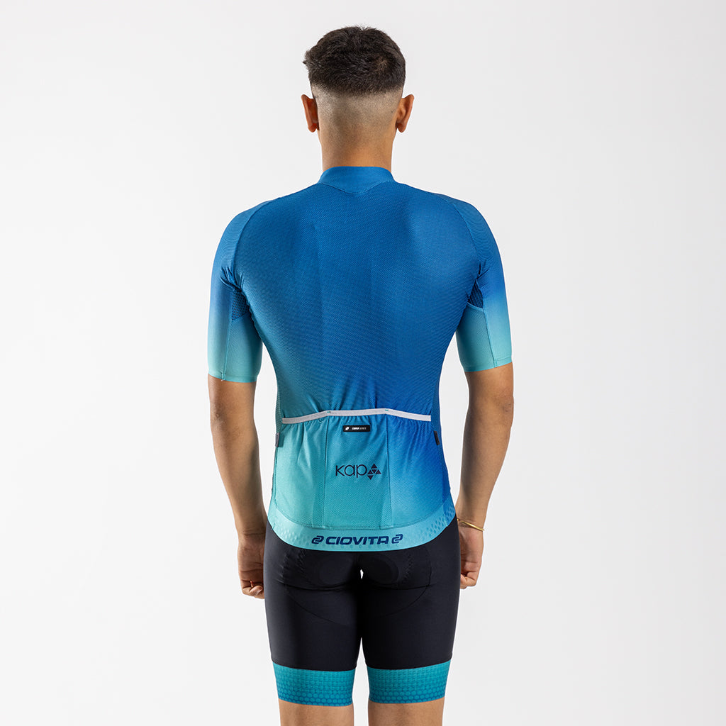 Men&#39;s Sani2c 2024 Punto Corsa Race Fit Jersey (Teal)