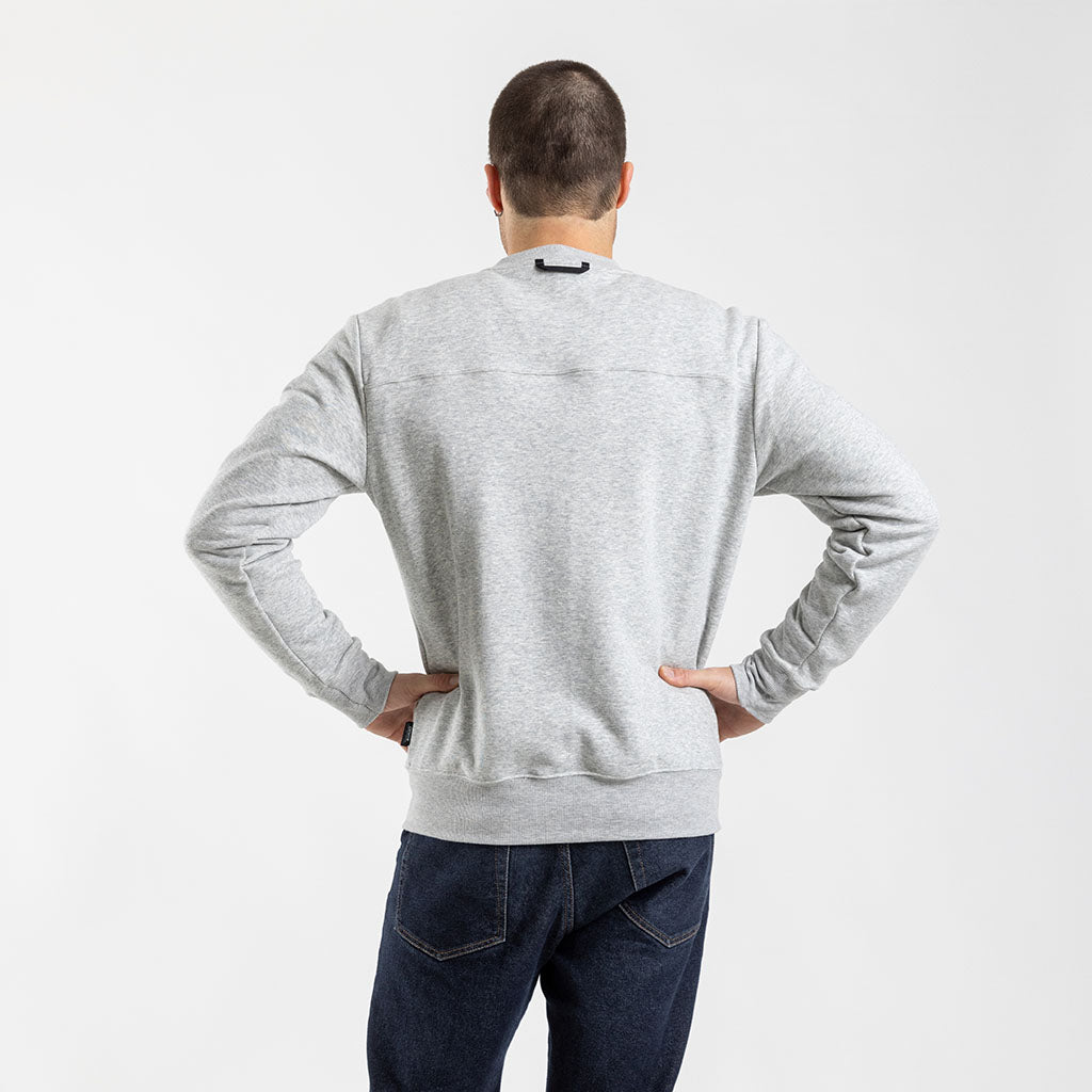 Men&#39;s Crew Neck Sweater (Grey)