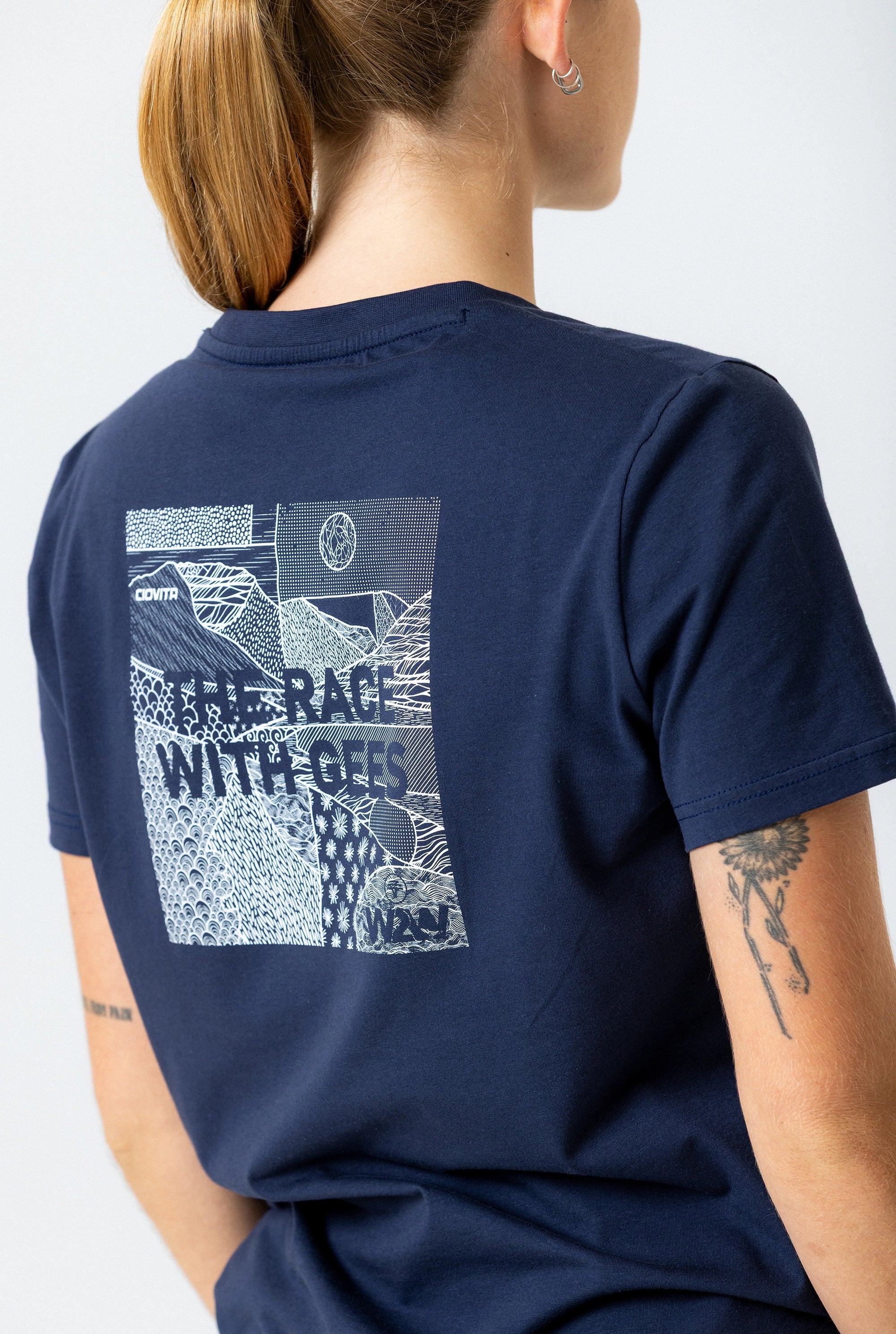 Women&#39;s FNB Wines2Whales T Shirt (Navy)