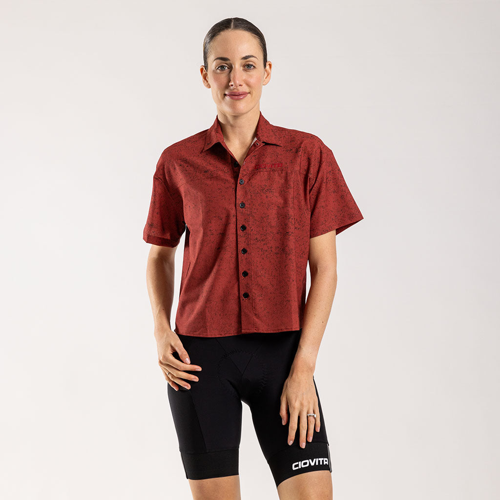 Women&#39;s Short Sleeve Adventure Shirt (Ochre Melange)