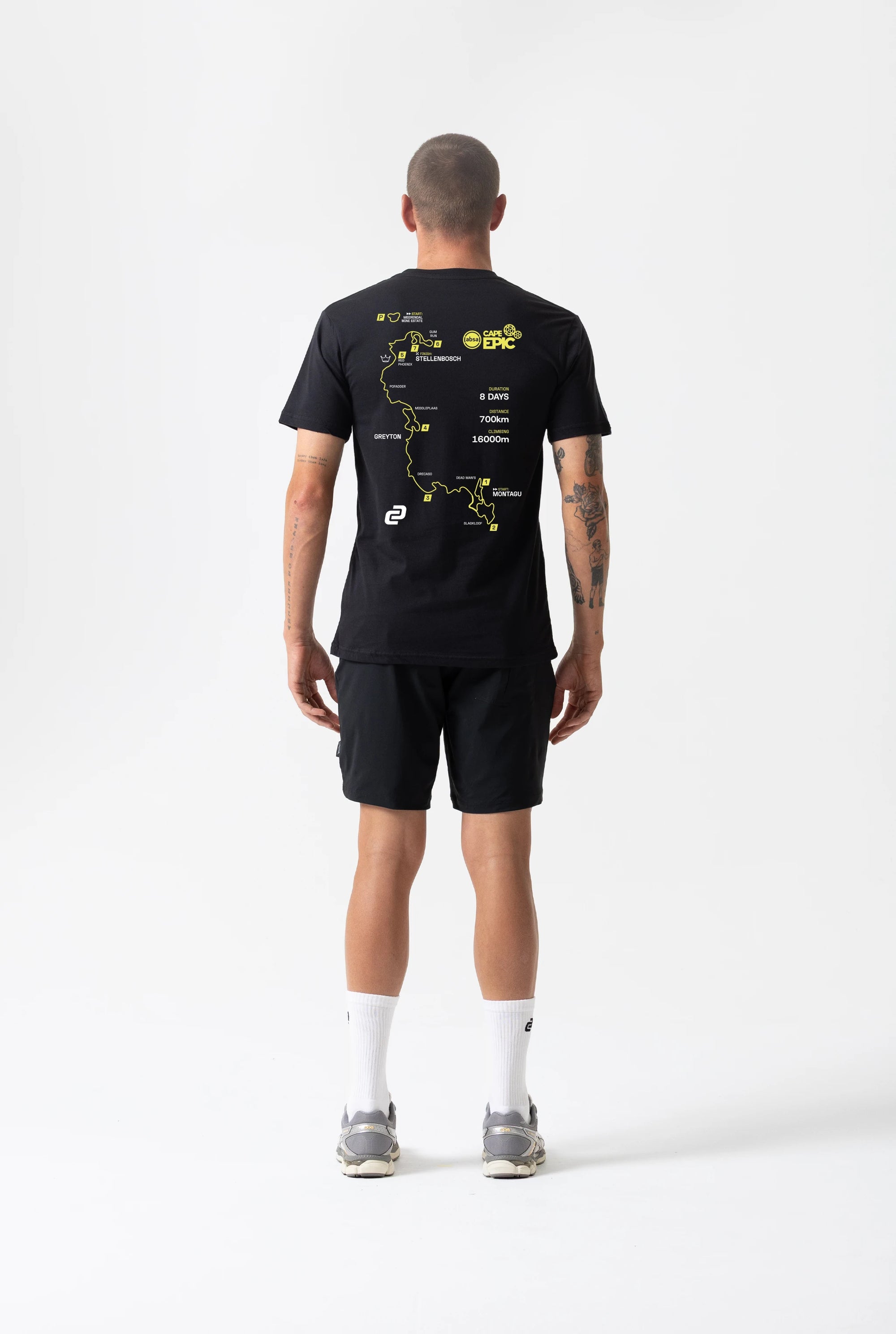 Men's Absa Cape Epic Route T Shirt (Black)