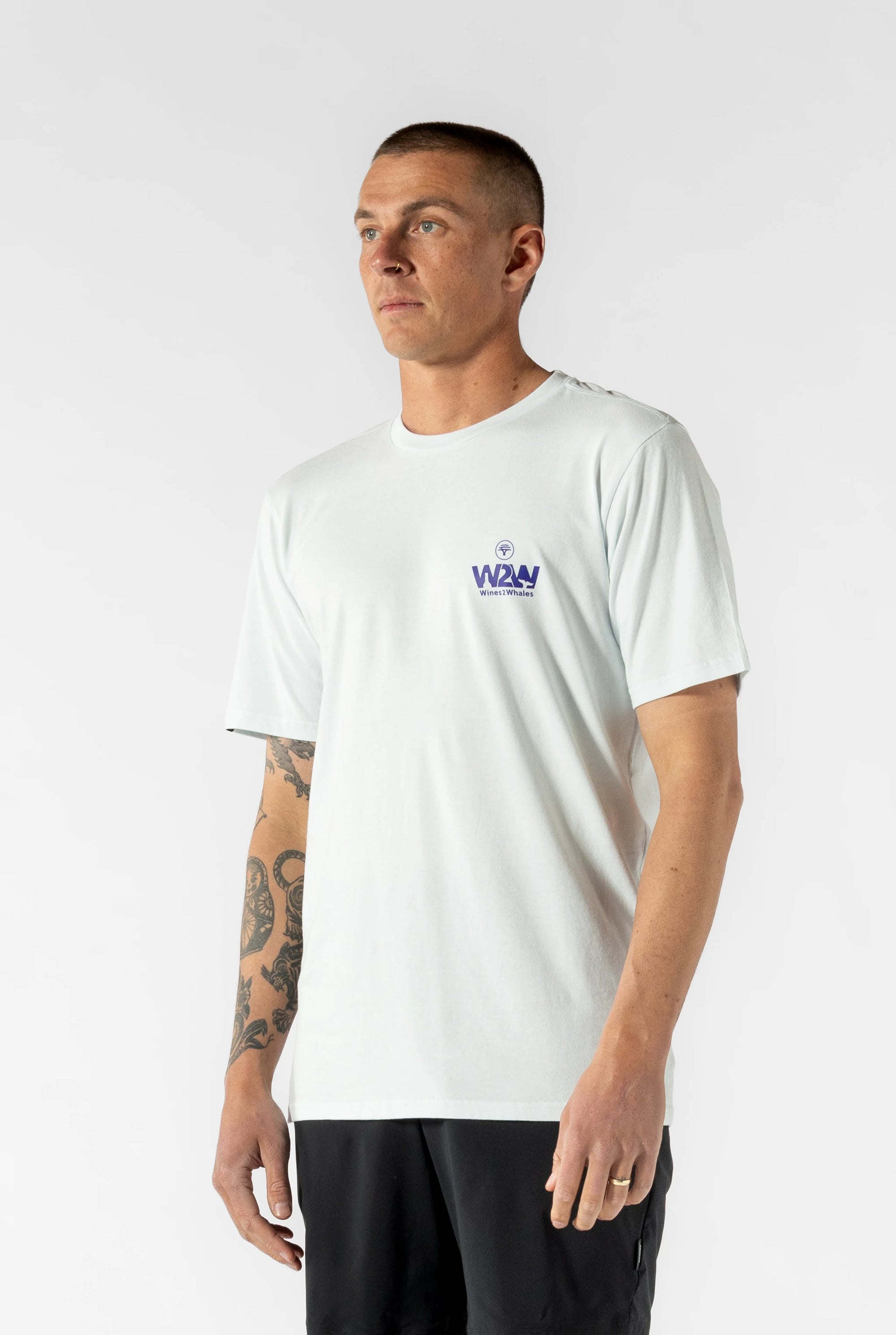 Men's FNB Wines2Whales T Shirt (Sky Blue)