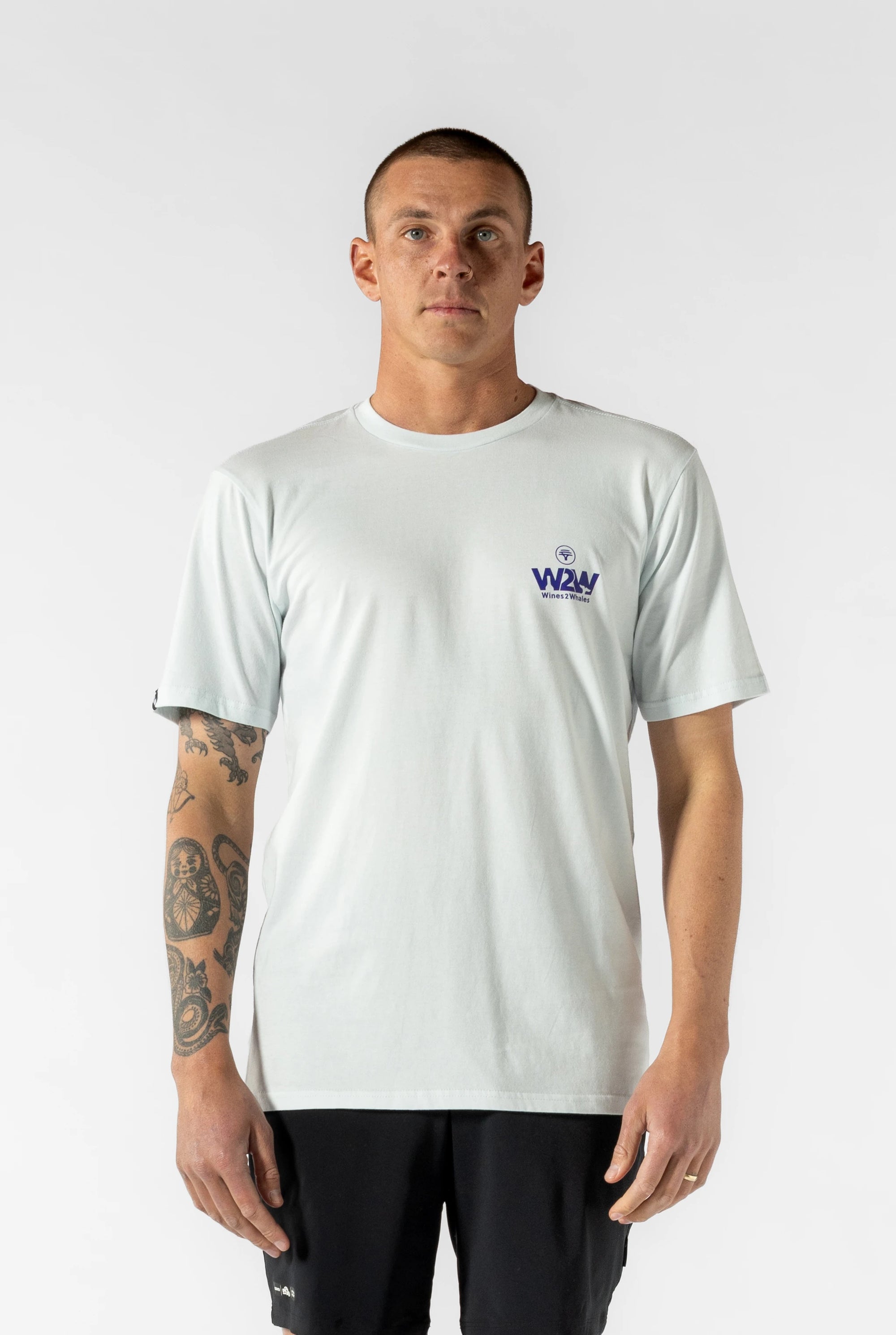 Men's FNB Wines2Whales T Shirt (Sky Blue)