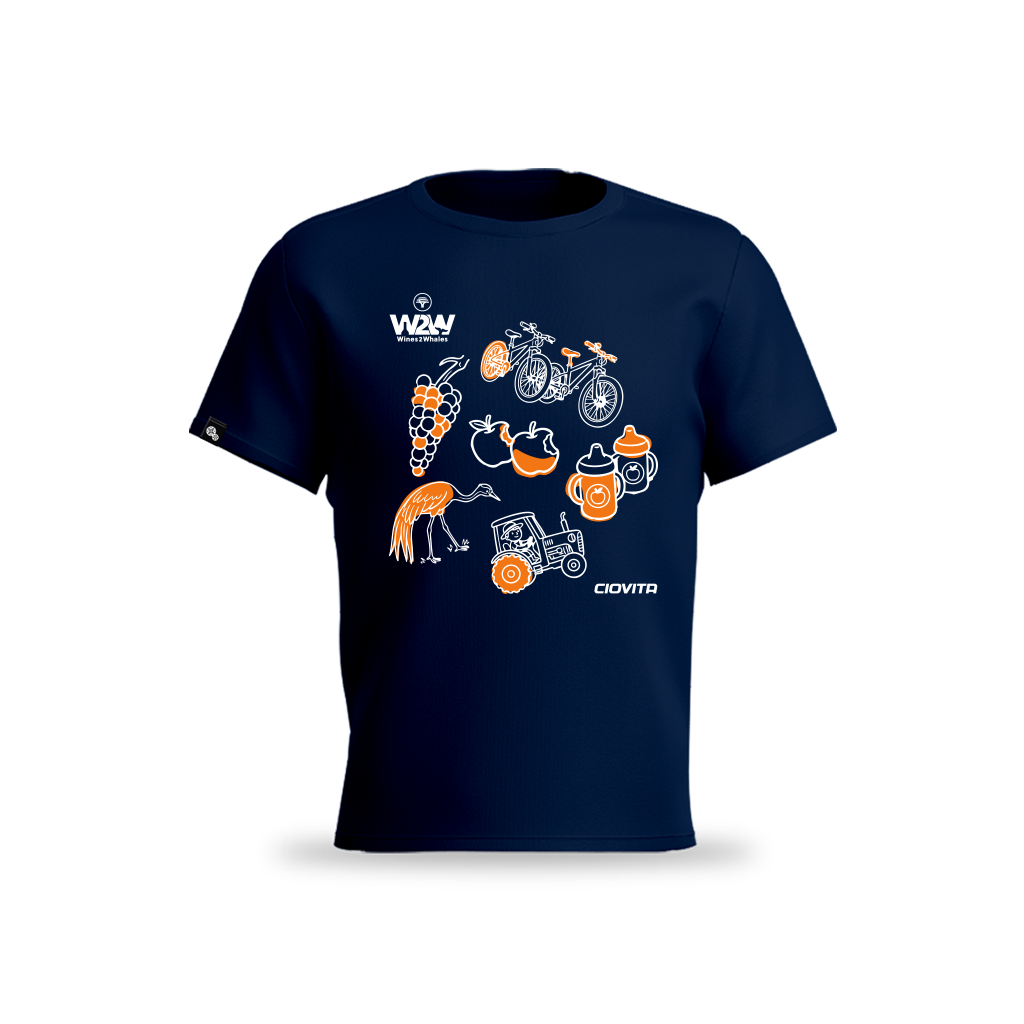 Wines2Whales 2026 Kids T-shirt (Navy)