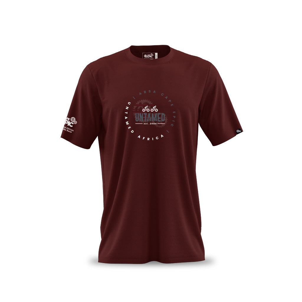 Men&#39;s Absa Cape Epic 2024 T Shirt (Maroon)