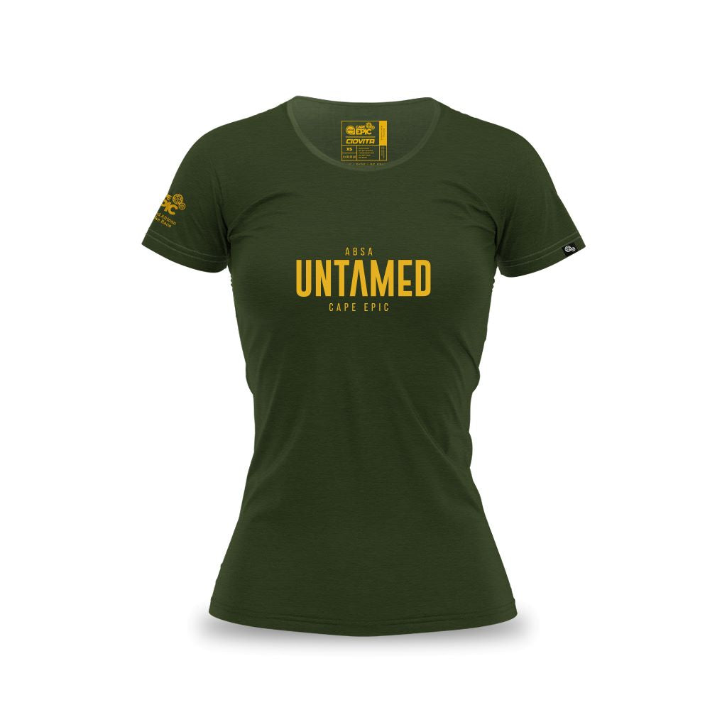 Women&#39;s Absa Cape Epic 2024 Name T Shirt (Olive)