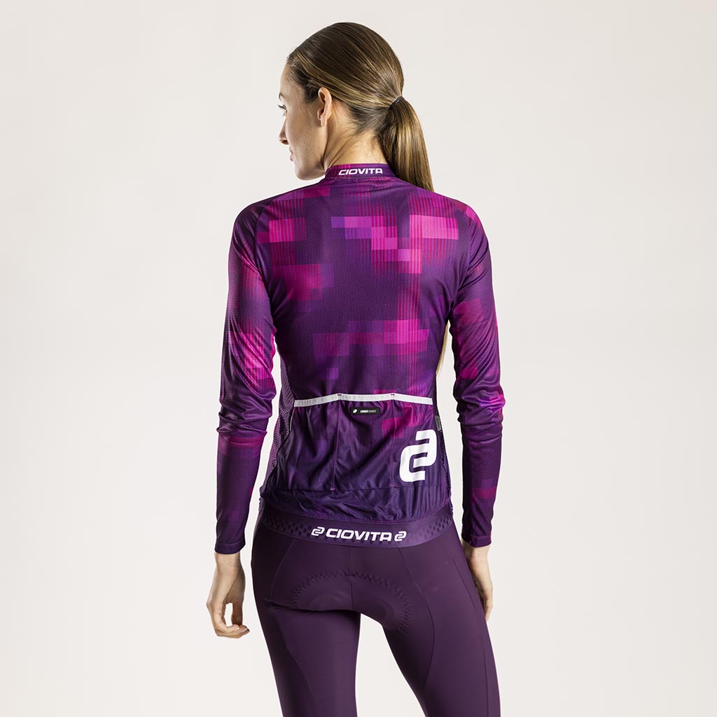 Women&#39;s Pixel Long Sleeve Sport Fit Jersey
