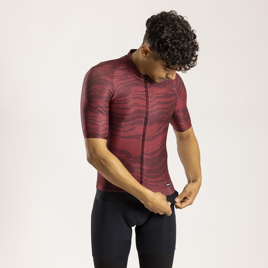 Men's Strata Race Fit Jersey (Bloodstone)