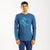 Men's Track Long Sleeve Shirt (Ocean Blue)