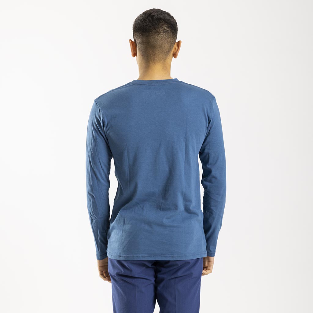 Men&#39;s Track Long Sleeve Shirt (Ocean Blue)