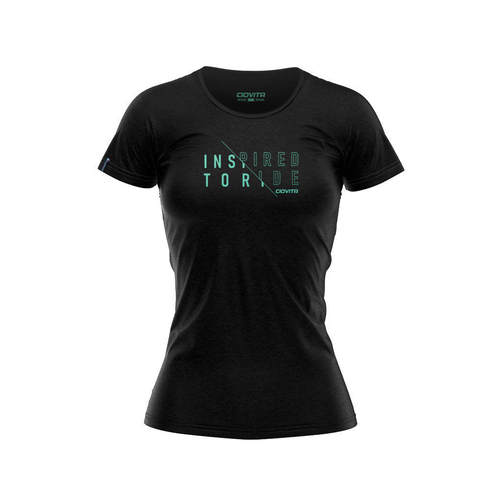Women&#39;s Black Doppio Recycled T Shirt