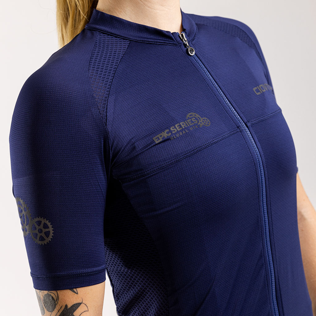 Women&#39;s Epic Series Nucleo Sport Fit Jersey (Navy)