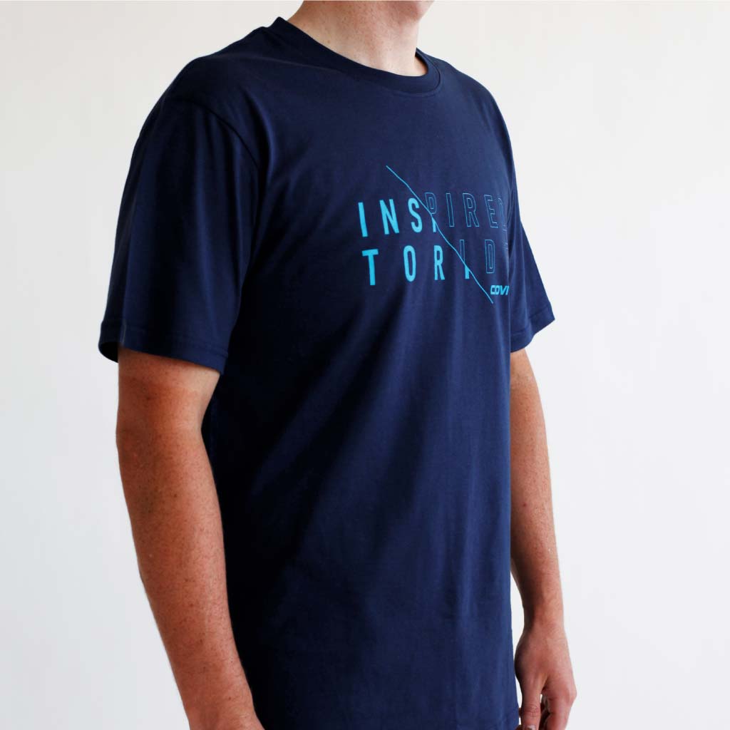 Men's Navy Doppio Cotton T Shirt